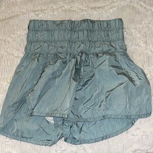 Green Free People Way Home shorts xs